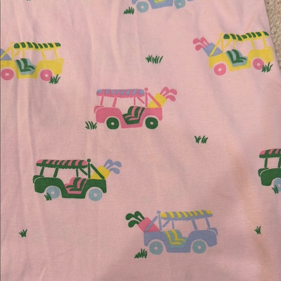 Pink Dress with Colorful Car Print - Picture 3 of 3